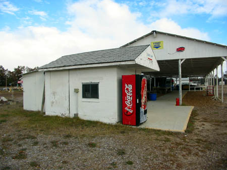 Galaxy Drive-In Theatre - Ticket Booth Side - Photo From Water Winter Wonderland (newer photo)